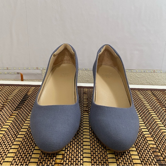ABEO Quinn 3130 Blue Espadrille Wedge Heels Sz 10 Orthotic Leather lining - Picture 3 of 11